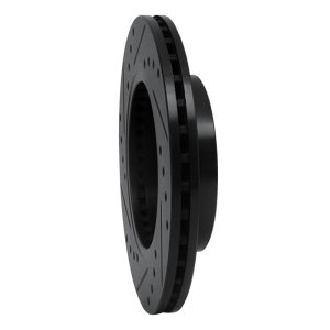 Infiniti G20 Brake Rotor (1) - Front Right - R1 Concepts - Drilled & Slotted - Black - `89-`13